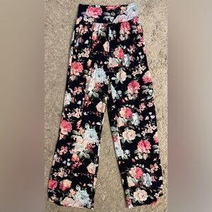 ZJCT black Floral bootcut boot cut pants small S